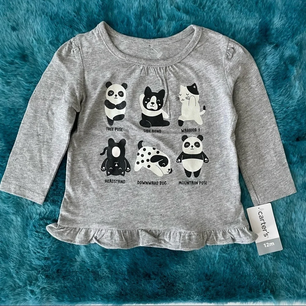 Carter’s Toddler Girl Long Sleeve T-Shirt Size 12 Months